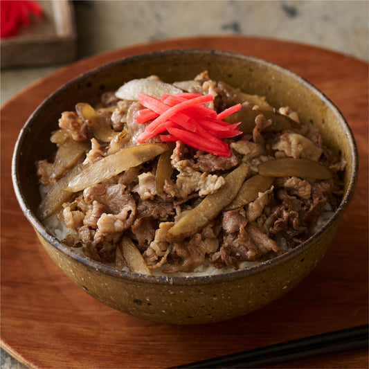 牛肉とごぼうのヘルシー牛丼